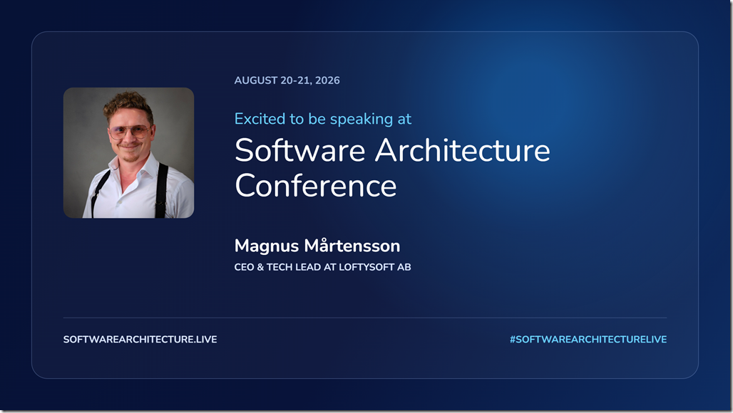 magnus-m-artensson-speaker.softwarearchitecture.live
