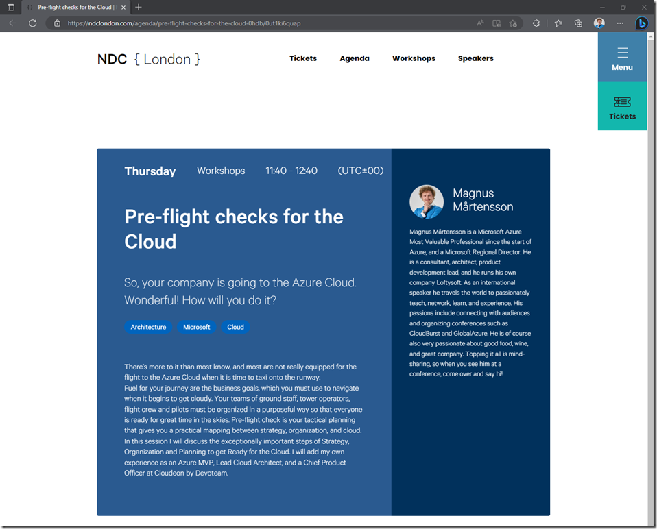 Pre-flight checks for the Cloud